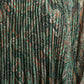 Paisley Print Pleated Dress in Green