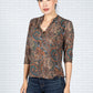 Paisley Print Blouse in Earth