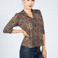 Paisley Print Blouse in Earth