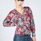 Floral Design Knit Top