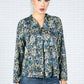 Garden Rose Print Top in Blue