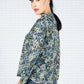 Garden Rose Print Top in Blue