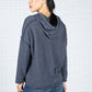 Navy Drawstring Star Hoodie