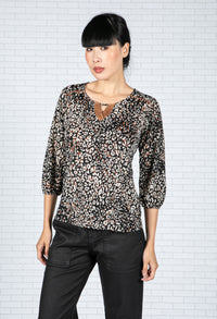 Cheetah Print Blouse-1