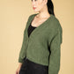 Moss Green RELAXED FIT CARDI