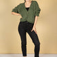 Moss Green RELAXED FIT CARDI