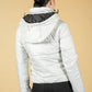 MEEFIC HOODED PADDED JACKET IN OYSTER BLUE