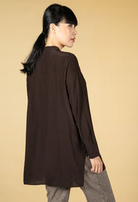 Finzena Long Blouse in Black