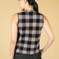 Plundu Check Sweater Vest in Easy Grey