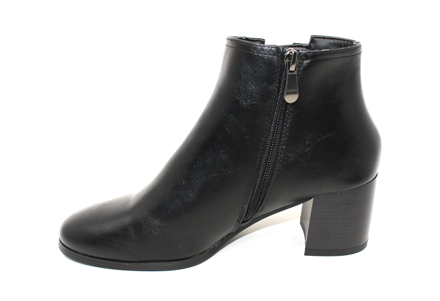 Block Heel Ankle Boot-3