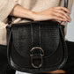 Faux Leather Black Bag