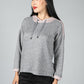 Light grey Lurex Hoodie