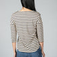 Stripe Nautical Top With Buttons