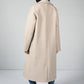 Cream Cocoon Long Coat