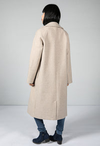 Cream Cocoon Long Coat