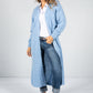 Powder Blue Chunky Knit Long Cardigan