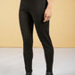 Stitch Front Seam Leggings in Black