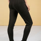 Stitch Front Seam Leggings in Black