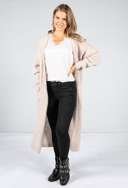 Clay Chunky Knit Long Cardigan