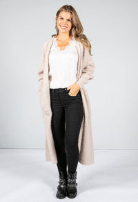 Clay Chunky Knit Long Cardigan