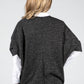 Lurex Knit Cardi in Black