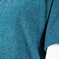 Lurex Knit Pullover in Teal