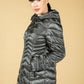 Quilted Hooded Coat in Cool Graphite