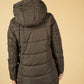 Quilted Coat in Dark Khaki