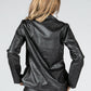 Leatherette Blazer in Black