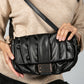 Soft Ruffle Bag in Black