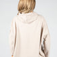 Metallic Motif Hoodie in Hazelnut