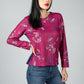 Mini Bouquet Print Top in Rosewood