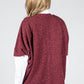 Lurex Knit Cardi in Wine