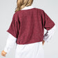 Lurex Knit Pullover in Wine