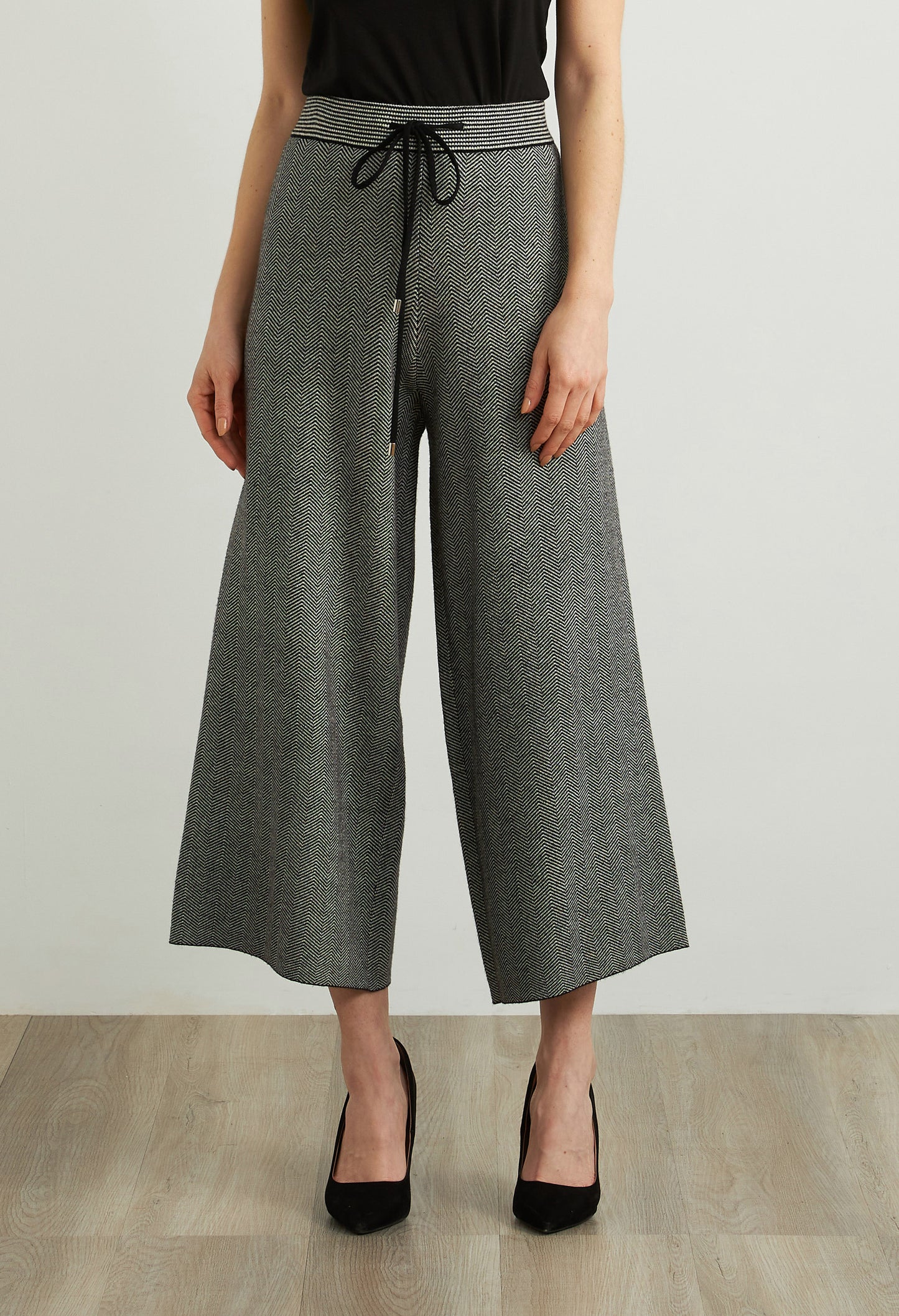 Houndstooth Culotte Pants Style