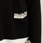 V Neck Jumper With Embellished Details