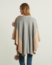 Faux Fur Cape Sweater