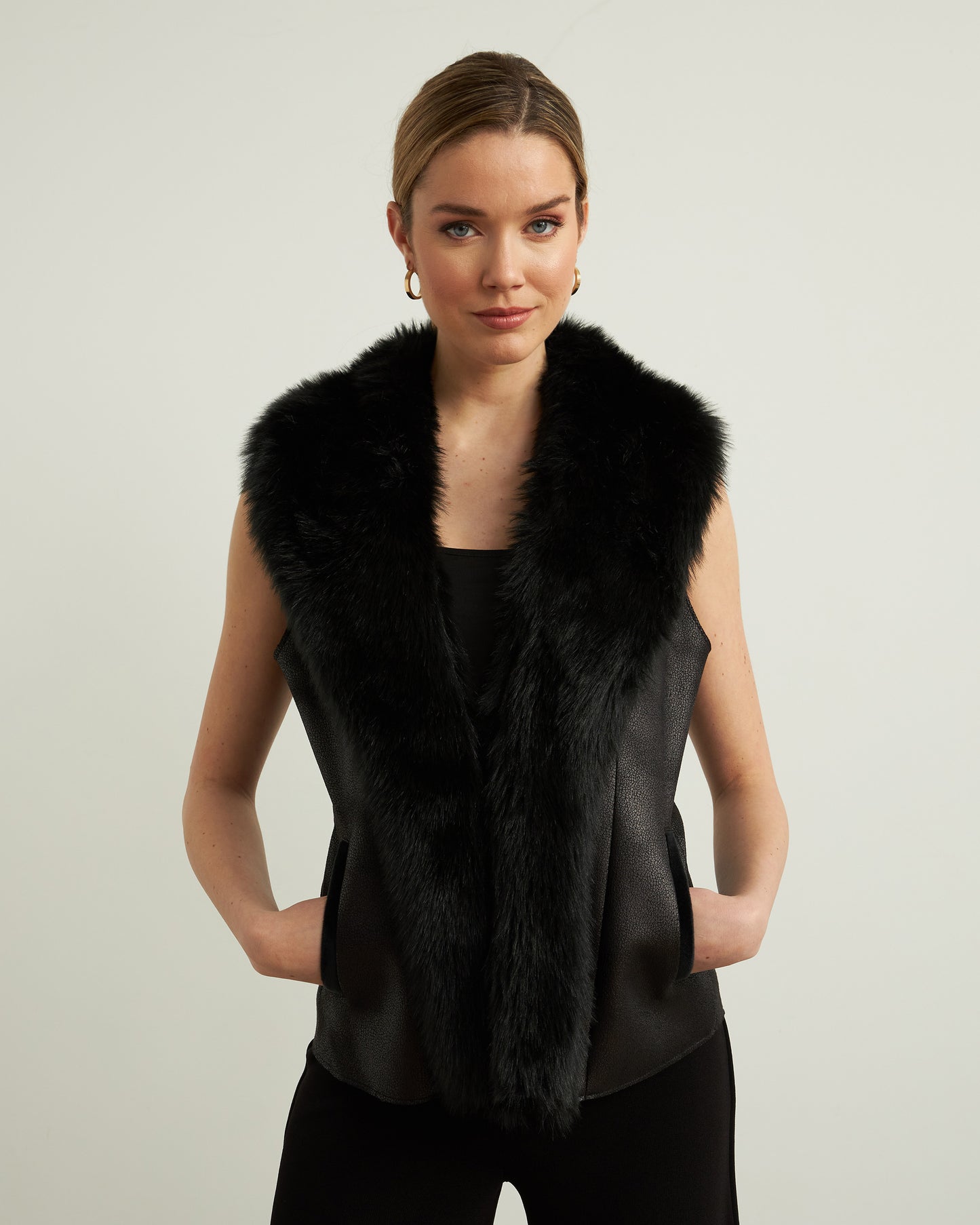 Faux Fur Vest Style