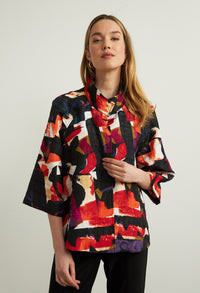 Abstract Jacquard Jacket