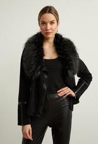 Faux Fur Collared Jacket