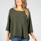 Oversized Pullover Knit in Khaki