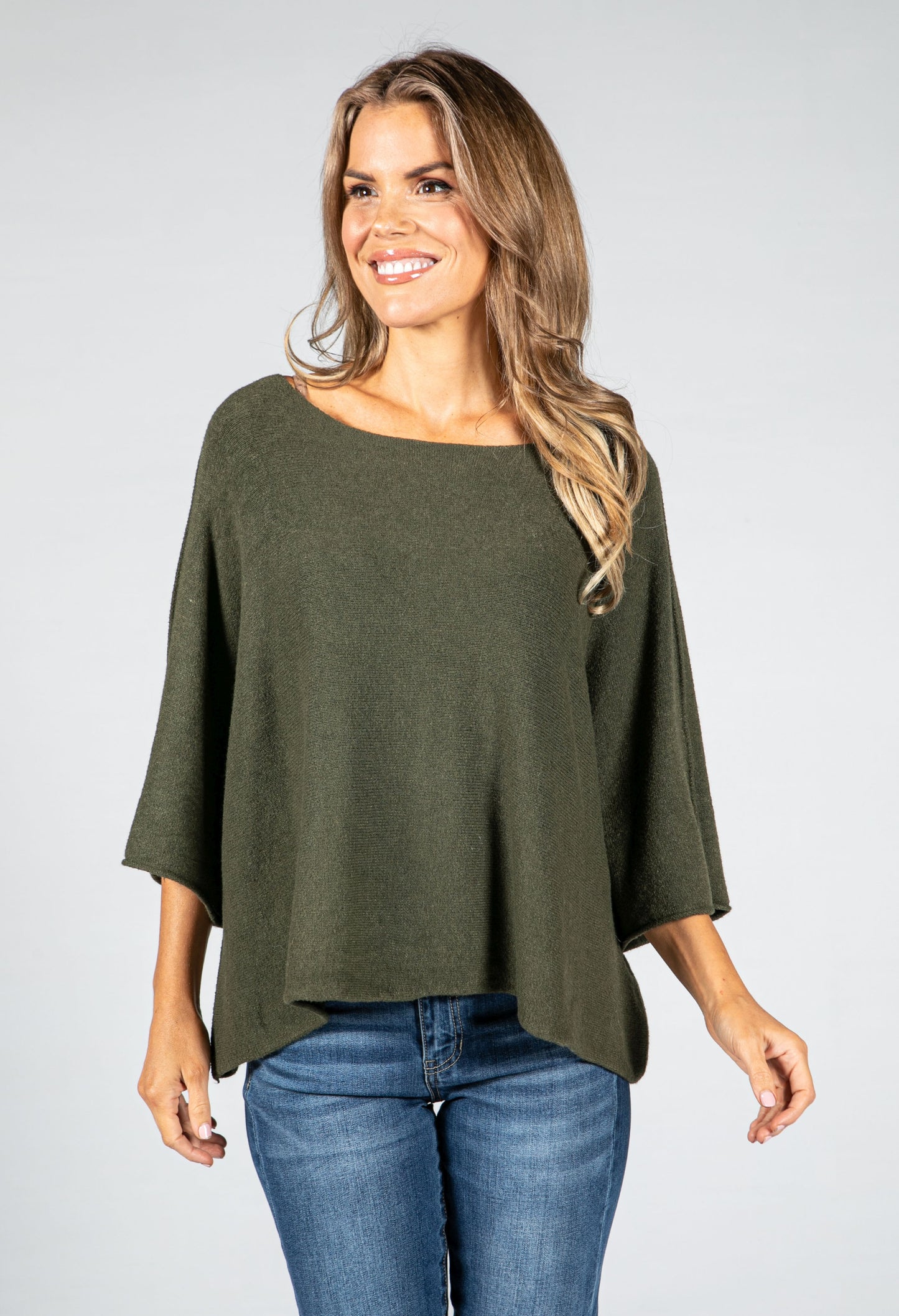 Oversized Pullover Knit in Khaki