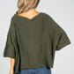 Oversized Pullover Knit in Khaki