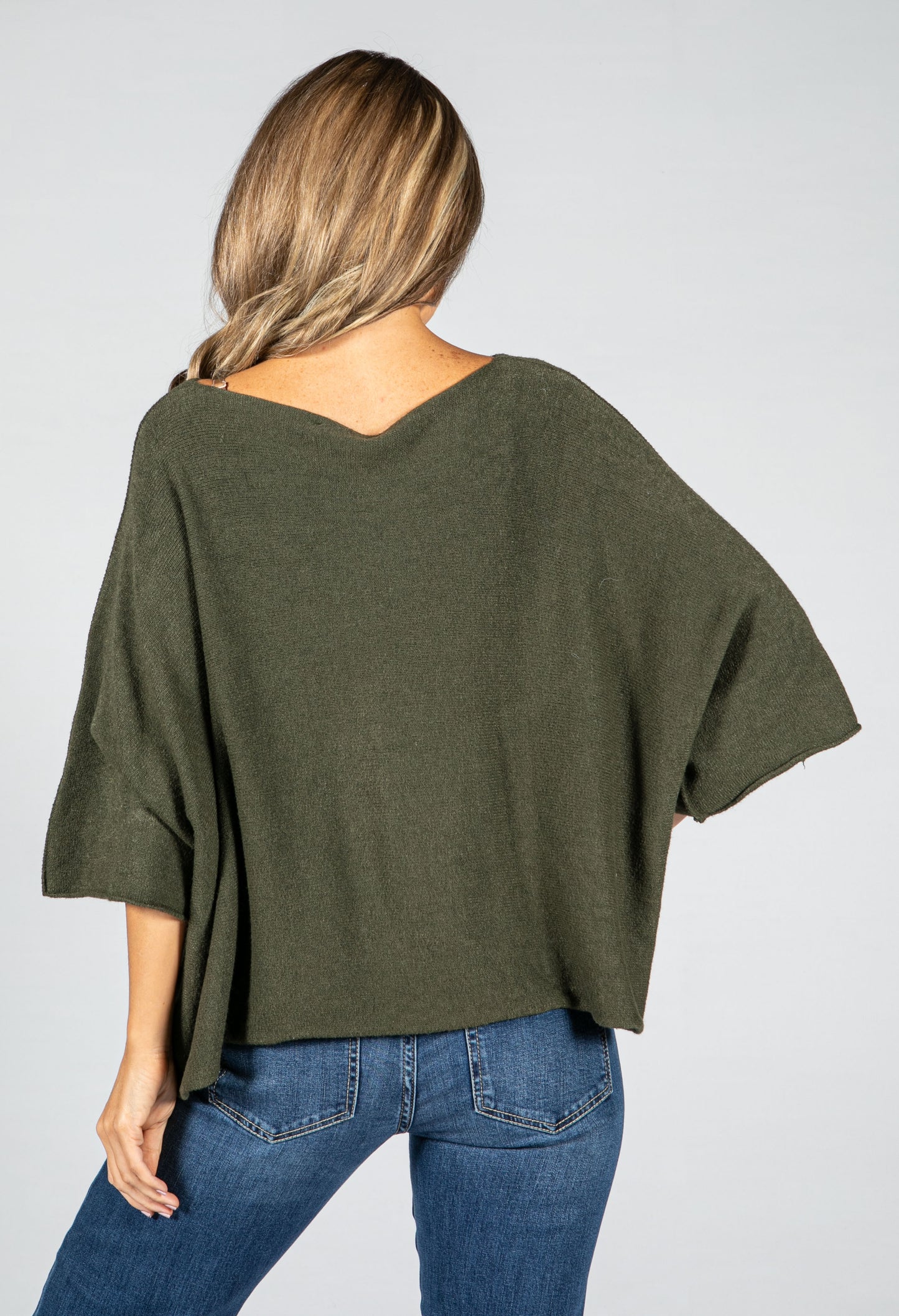 Oversized Pullover Knit in Khaki