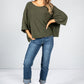 Oversized Pullover Knit in Khaki