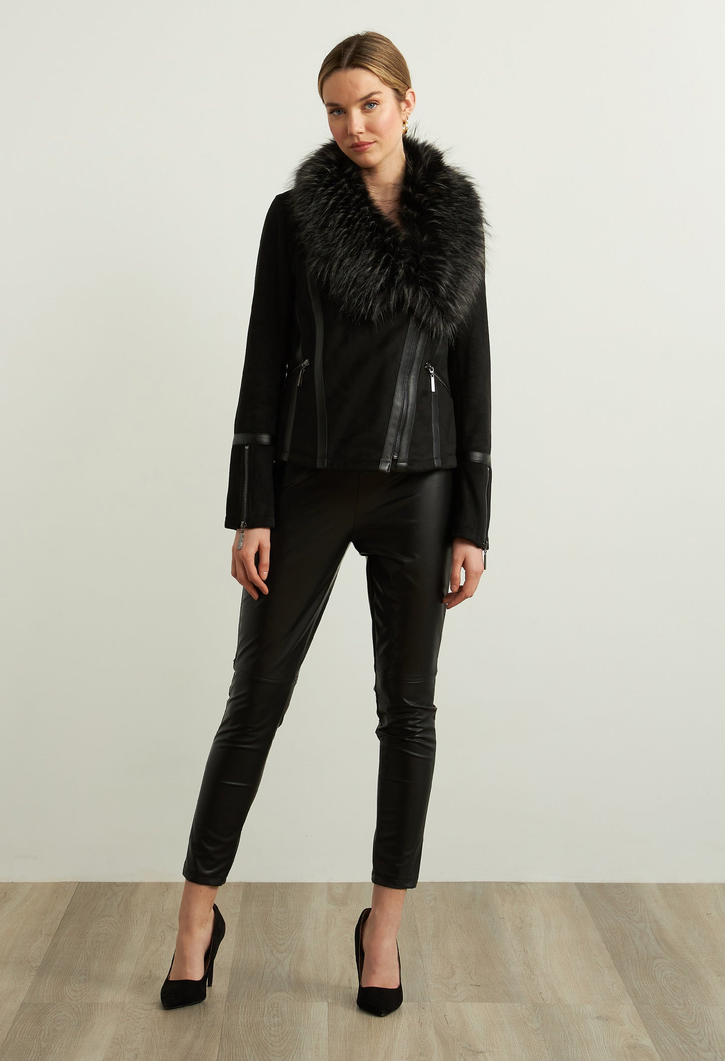 Faux Fur Collared Jacket