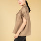 Fariso short sleeve blouse in Maple