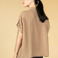 Fariso short sleeve blouse in Maple