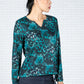 Super Soft Feel Fine Knit Top in Teal Aqua