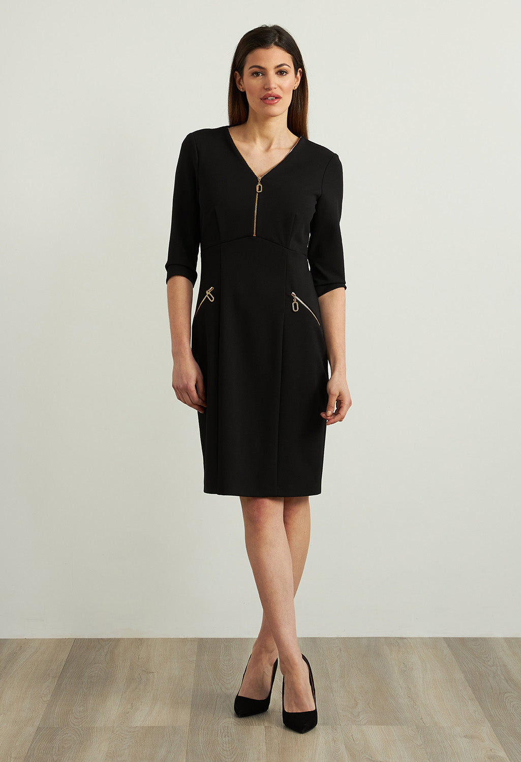 Zip Detail Sheath Dress